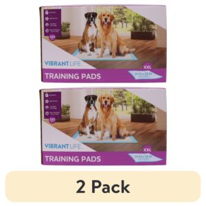 (2 pack) GGFUNY Training Pads, Dog & Puppy Pads, XXL, 30 in x 36 in, 100 Count