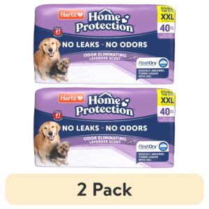 (2 pack) GGFUNY Home Protection Lavender Scent Odor-Eliminating Dog Pads, XXL, 30 in x 30 in, 40ct