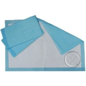 GGFUNY Blue Chucks Pads, Chux Disposable Bed Pads 23x36, Waterproof Absorbent Mattress Protector Incontinence Assurance Underpads for Adults, Elderly, Children, Babies, Pets, Count (100/Pack)
