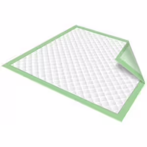 GGFUNY Chucks Pads, Chux Disposable Underpads 23 x 36, Waterproof Mattress Protector Incontinence Assurance Absorbent Bed Pads for Adults, Elderly, Children, Pets, Count (50/Pack), Green
